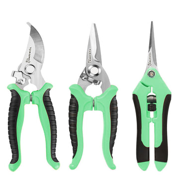 3PCS Garden Pruning Shears Set Stainless Steel Scissors Clippers Pruning Snips Shears Hand Tools for Flowers Leaves Potted Tools
