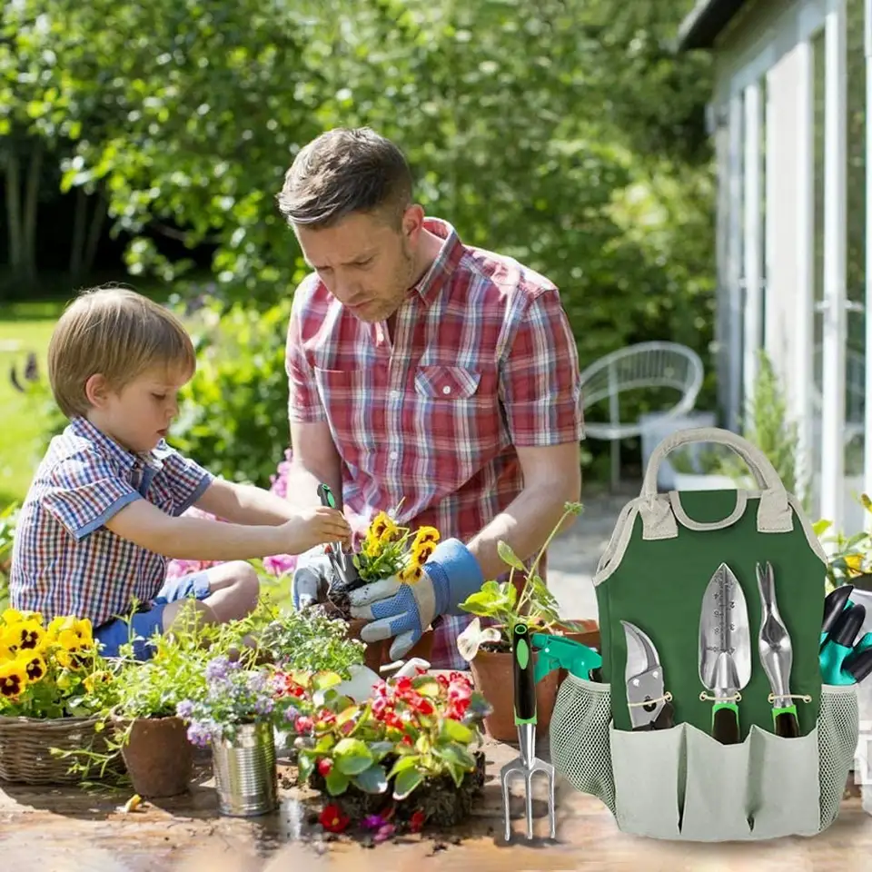 21-piece aluminum alloy gardening tool set, lightweight and durable garden tool gift set with storage bag (garden lawn care)