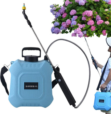 Electric Garden Sprayer, 5L/8L Lawns Water Pump, Adjustable Nozzle, Retractable Wand, Shoulder Strap Design, Strong Leak Proof Tank, Ideal for Yard, Lawn, and Garden Care